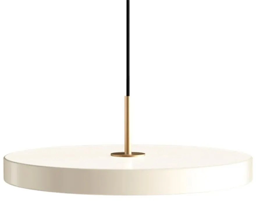 Φωτιστικό Οροφής Asteria Plus Medium Brass 2560 Φ43x14 cm Led 1600lm 28W 2400-3000k Pearl White Umage