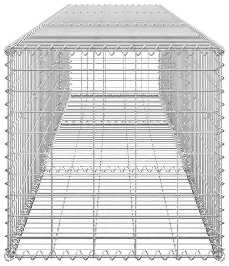 vidaXL Συρματοκιβώτιο Τοίχος 300x50x50 εκ. Γαλβαν.Χάλυβας + Καλύμματα