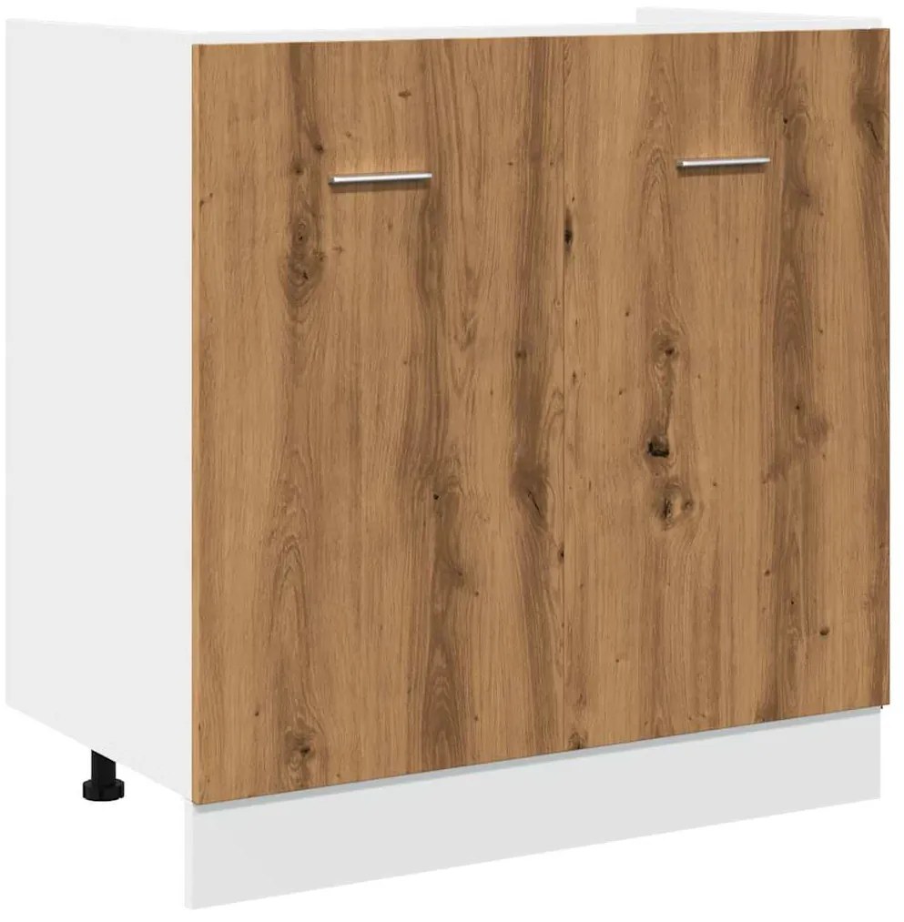 Κάτω ντουλάπι νεροχύτη Artisan Oak Κατασκευασμένο ξύλο - Καφέ
