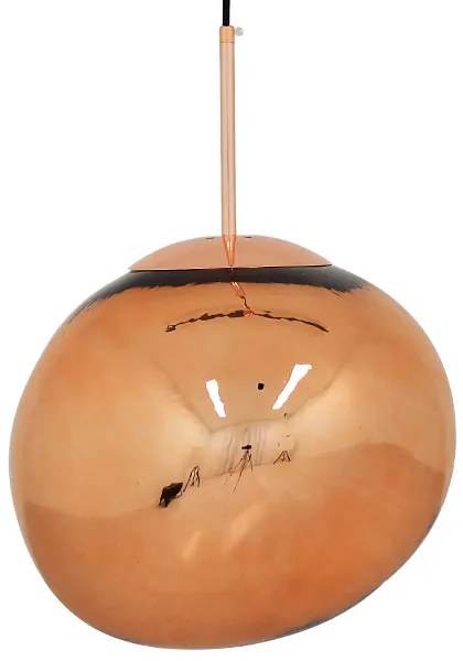 01465 GloboStar® DIXAR 01465 Μοντέρνο Κρεμαστό Φωτιστικό Μπάλα Μονόφωτο 1 x E27 IP20 Χάλκινο Γυαλί - Μ36 x Π36 x Υ45cm