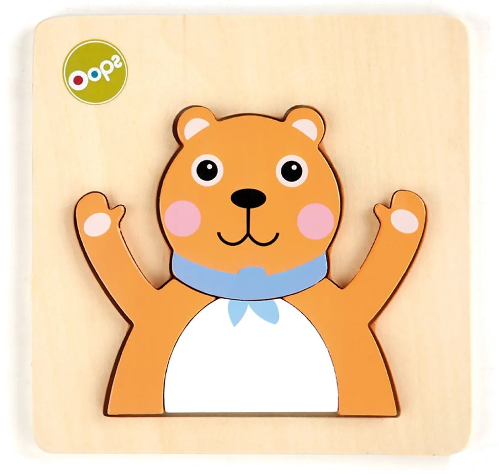 OOPS ΞΥΛΙΝΟ ΠΑΖΛ 3D ΑΡΚΟΥΔΑ 12M+ X30-16015-11