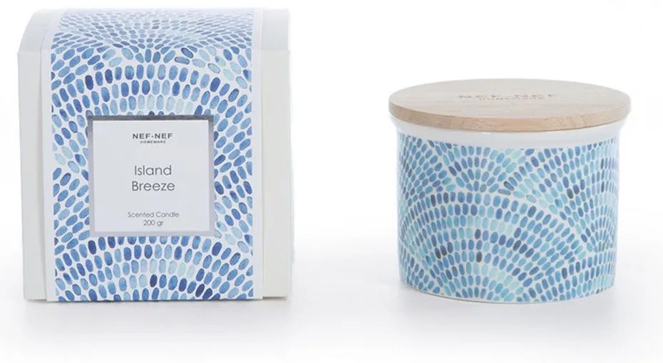 Κερί Αρωματικό Island Breeze 200gr Blue Nef-Nef Homeware