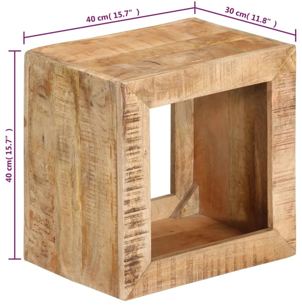 ΣΚΑΜΠΟ 40 X 30 X 40 ΕΚ. ΑΠΟ ΜΑΣΙΦ ΞΥΛΟ ΜΑΝΓΚΟ 337838