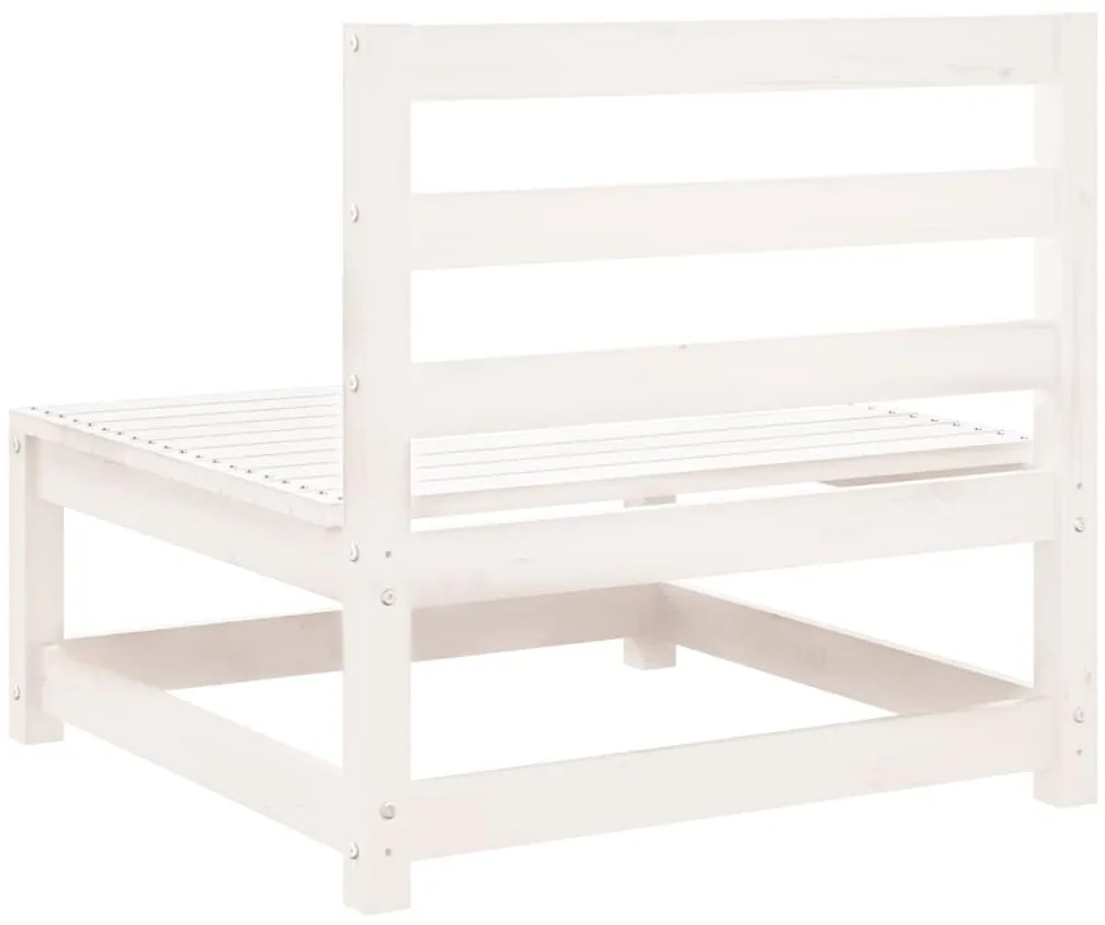 vidaXL Καναπέδες Κήπου Μεσαίοι 2 τεμ. Ξύλο Πεύκου με Ανθρακί Μαξιλάρια