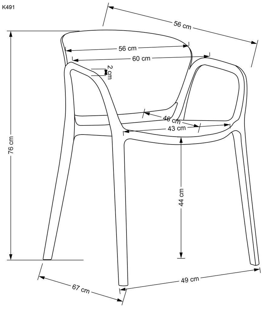 K491 plastic chair mustard DIOMMI V-CH-K/491-KR-MUSZTARDOWY