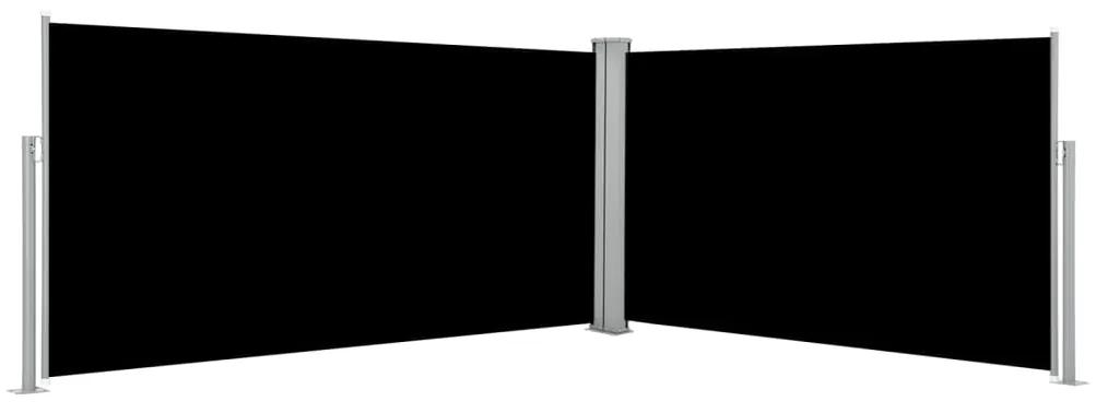 Σκίαστρο Πλαϊνό Συρόμενο Μαύρο 160 x 600 εκ.