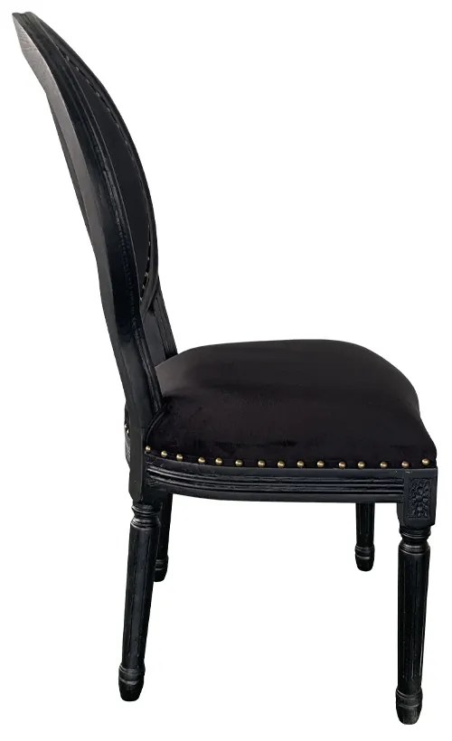 LOUIS ΚΑΡΕΚΛΑ ΜΑΥΡΟ 49x49xH99cm - 03-0917 - 03-0917