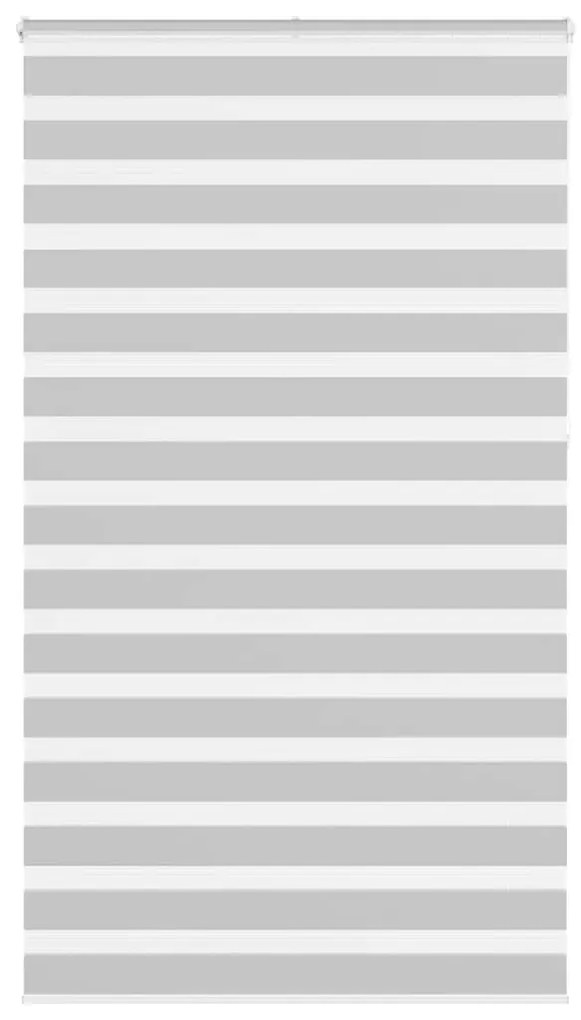 vidaXL Ζέβρα τυφλή Ανοιχτό Γκρι Πλάτος υφάσματος 130,9 εκ. Πολυεστέρας