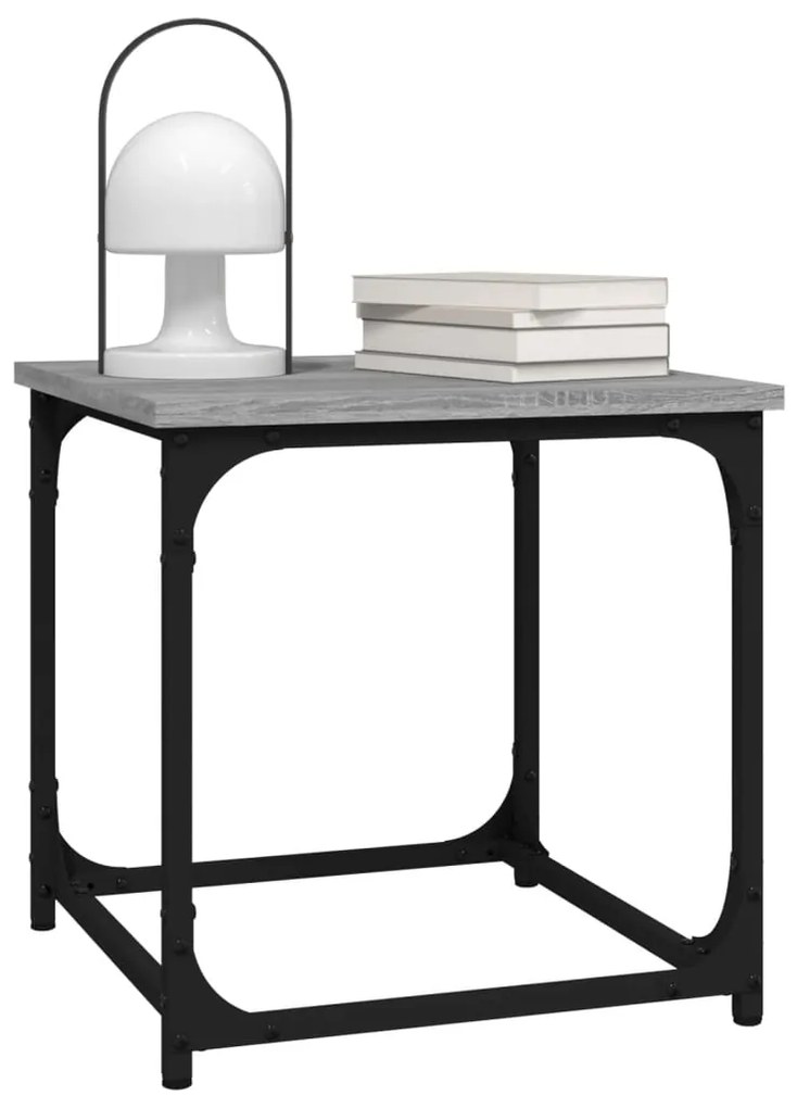 vidaXL Βοηθητικό Τραπέζι Γκρι Sonoma 40x40x40 εκ. Επεξεργασμένο Ξύλο