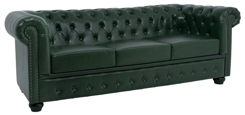 ΚΑΝΑΠΕΣ 3ΘΕΣΙΟΣ T.CHESTERFIELD HM3009.08 ΤΕΧΝΟΔΕΡΜΑ ΚΥΠΑΡΙΣΣΙ 208x90x73 εκ.