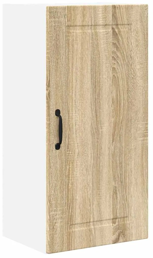 vidaXL Κρεμαστό ντουλάπι κουζίνας με ράφι Δρύς Sonoma 40 x 31 x 80 εκ.