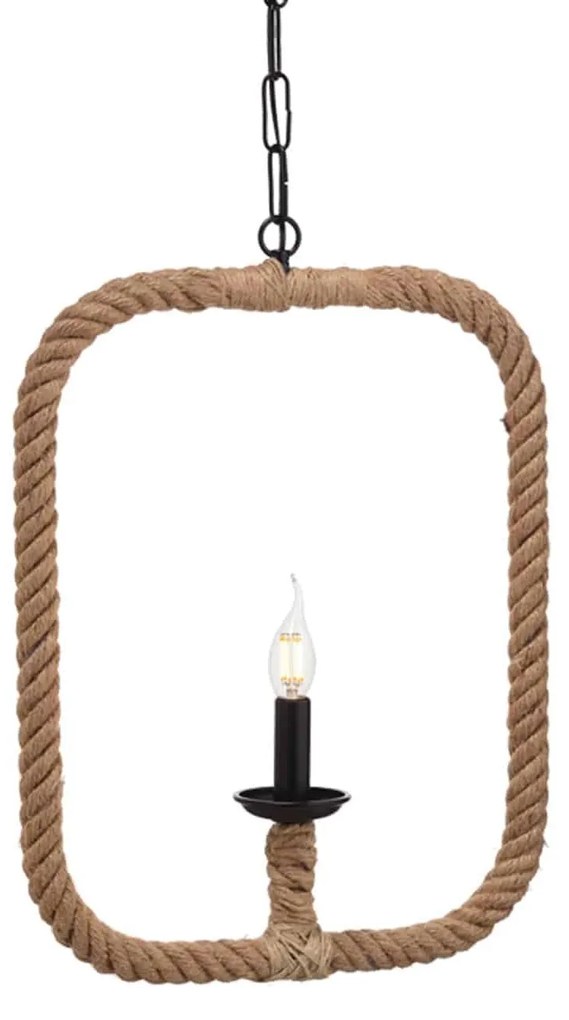Φωτιστικό Οροφής Vintage 563401PRT Natural Rope, Metal