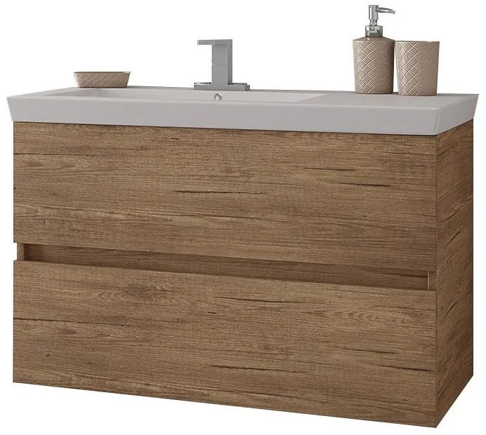 Πάγκος Κρεμαστός Drop Luxus 85-Φυσικό