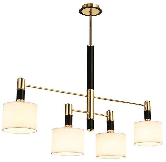 Φωτιστικό Οροφής Πολύφωτο Aca Mizar EG224P100BG Black/Gold