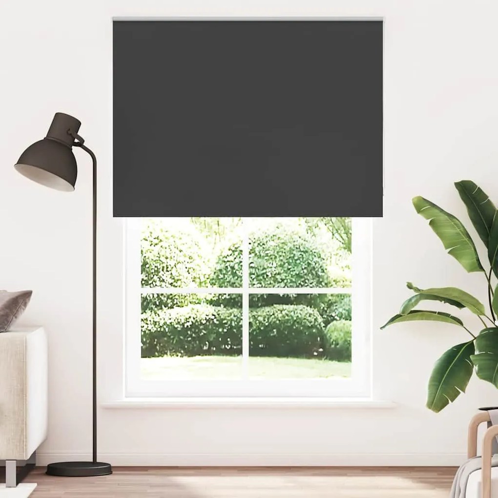 Roller Blind Blackout Μαύρο 150x230 cm Πλάτος υφάσματος 146,6cm - Μαύρο