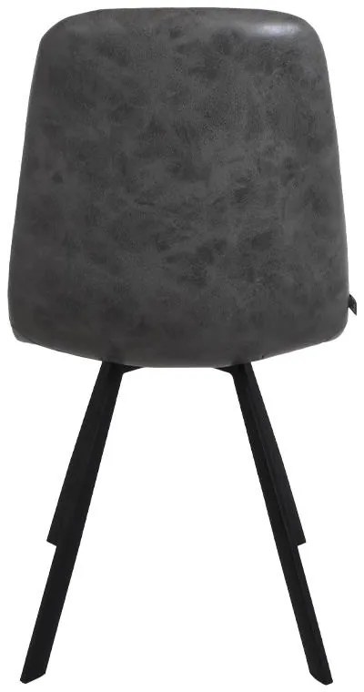 Καρέκλα Τραπεζαρίας FL4975 Fylliana Γκρί Τεχνόδερμα 45x45x90εκ. 4αδα 45x45x90 εκ.