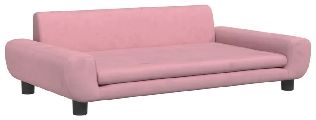 vidaXL Κρεβάτι Σκύλου Ροζ 100 x 54 x 33 εκ. Βελούδινο