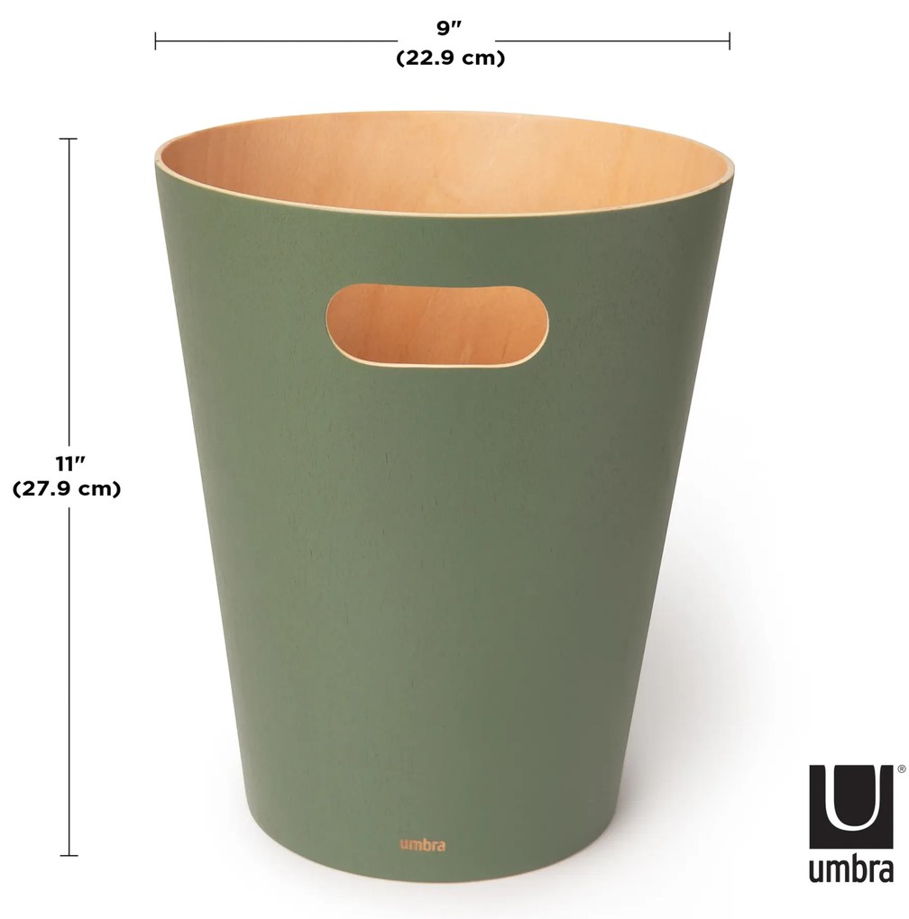 Umbra woodrow καλάθι αχρήστων ξύλο οξιάς 23Χ23Χ28εκ 082780-1095