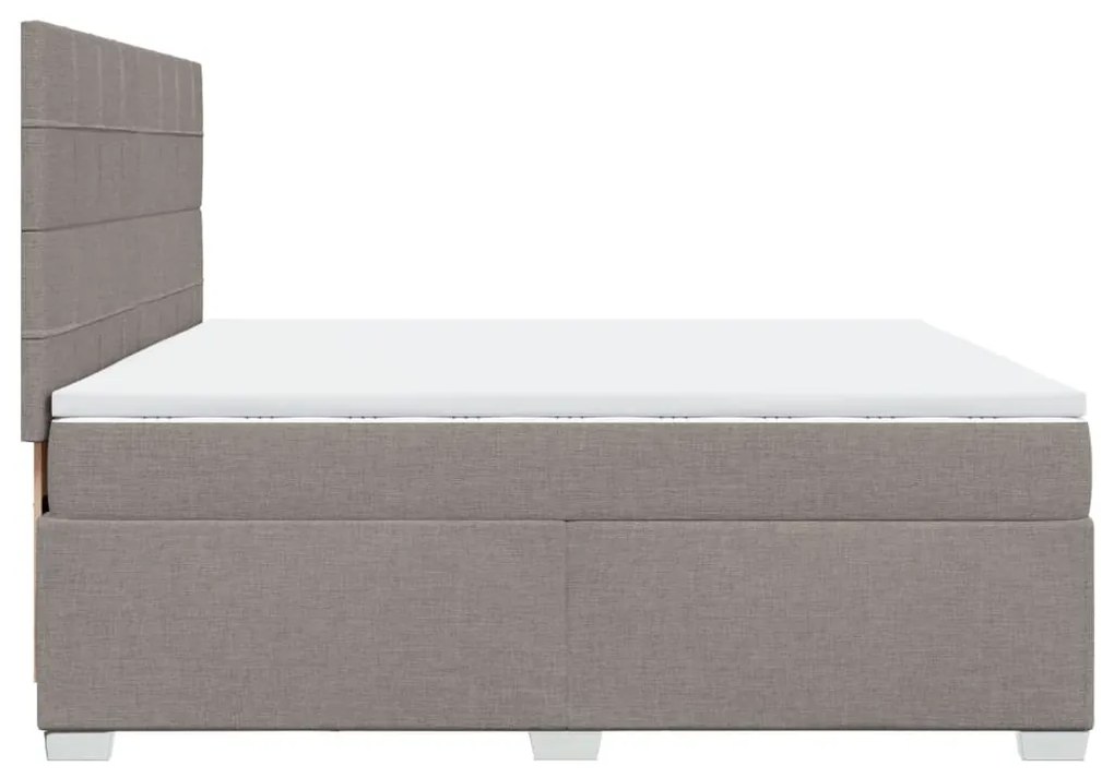 ΚΡΕΒΑΤΙ BOXSPRING ΜΕ ΣΤΡΩΜΑ TAUPE 200X200 ΕΚ. ΥΦΑΣΜΑΤΙΝΟ 3292899