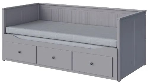 HEMNES κρεβάτι επισκέπτη day bed 3 συρτάρια/2 στρώματα, 80x200 cm 494.281.14