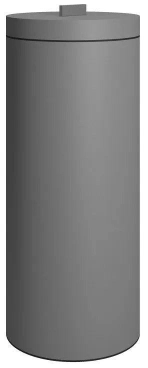 Καλάθι Απλύτων Ανοξείδωτο Matt Concrete Grey 26x60εκ.-30ltr Pam &amp; Co 2560-163