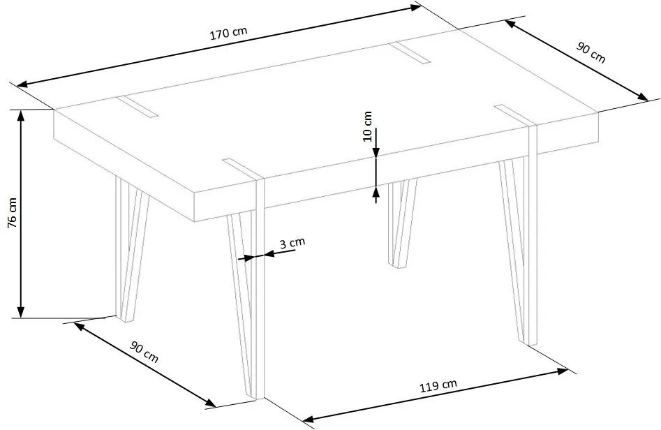 YOHANN table DIOMMI V-CH-YOHANN-ST-SAN_REMO