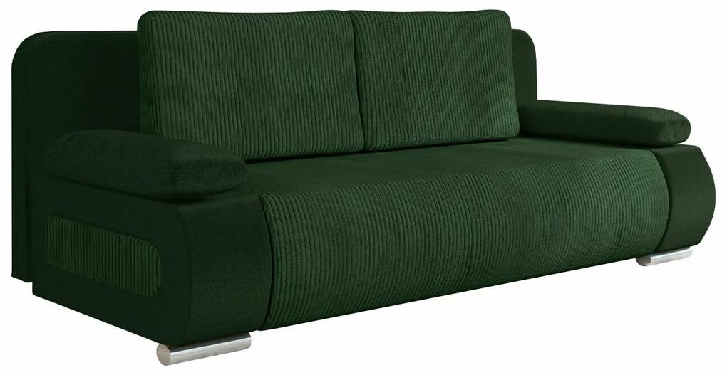 Καναπές κρεβάτι Comfivo 144, Αριθμός θέσεων: 2, Αποθηκευτικός χώρος, Πράσινο, 77x200x92cm, 66 kg, Πόδια: Πλαστική ύλη | Epipla1.gr