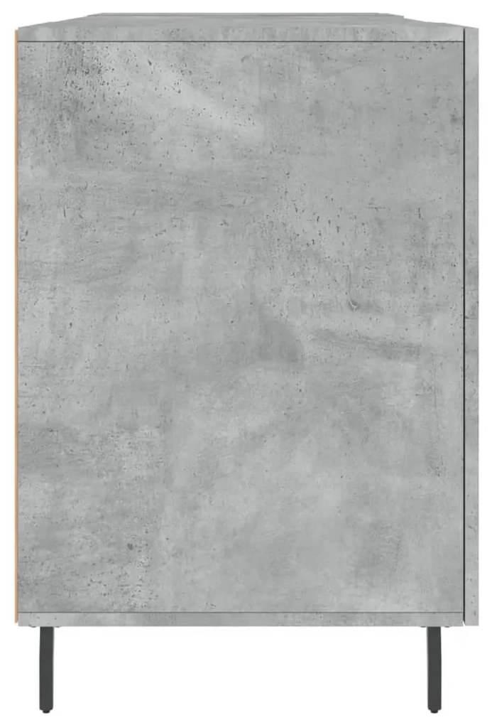vidaXL Γραφείο Γκρι Σκυροδέματος 140 x 50 x 75 εκ. από Επεξεργ. Ξύλο