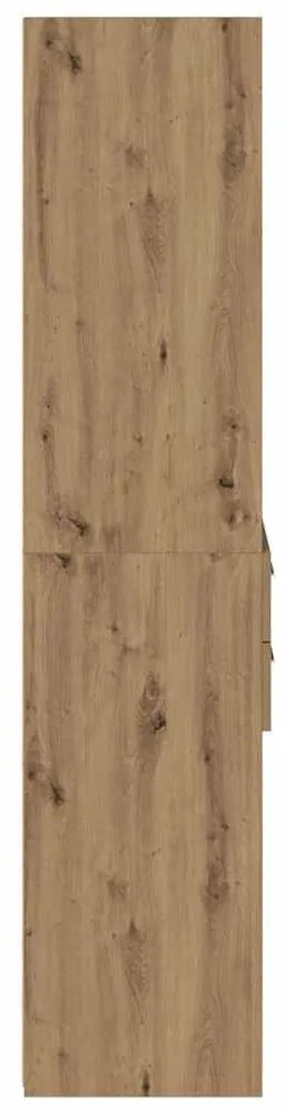 vidaXL Highboard Artisan Oak 50 x 42,5 x 185 εκ. Επεξεργασμένο ξύλο