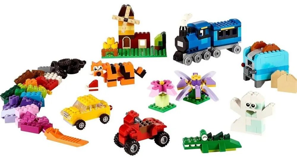Μεσαίο Κουτί Για Δημιουργίες Με Τουβλάκια 10696 Classic 484τμχ 4 ετών+ Multicolor Lego