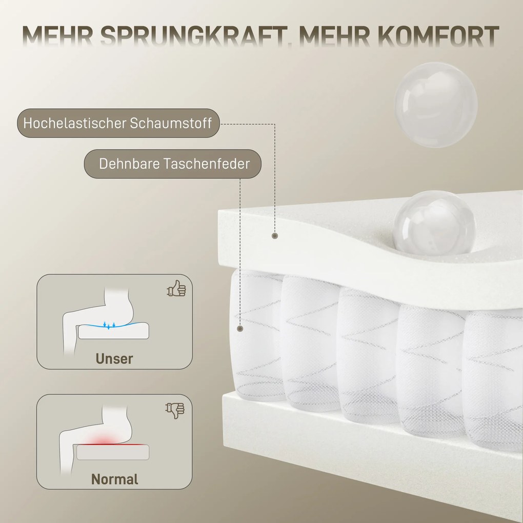 Καρέκλα γραφείου HOMCOM με ρυθμιζόμενο προσκέφαλο, εργονομική καρέκλα γραφείου, λειτουργία ανάκλισης, ρυθμιζόμενο ύψος, Γκρι λευκό