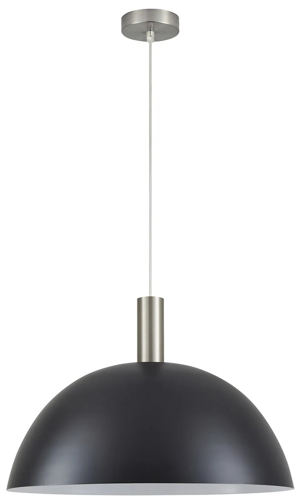 SE21-NM-4-MS50 ADEPT TUBE Nickel Matt Pendant Black Metal Shade+ HOMELIGHTING 77-8410