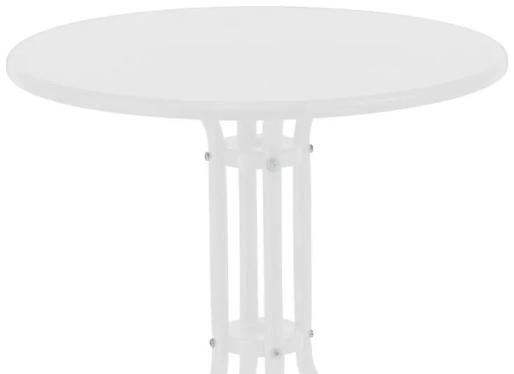 Σετ κήπου - Τραπεζαρία Vergo - Tade 3 τεμ. μέταλλο λευκό Φ60x70 εκ. 60x60x70 εκ.