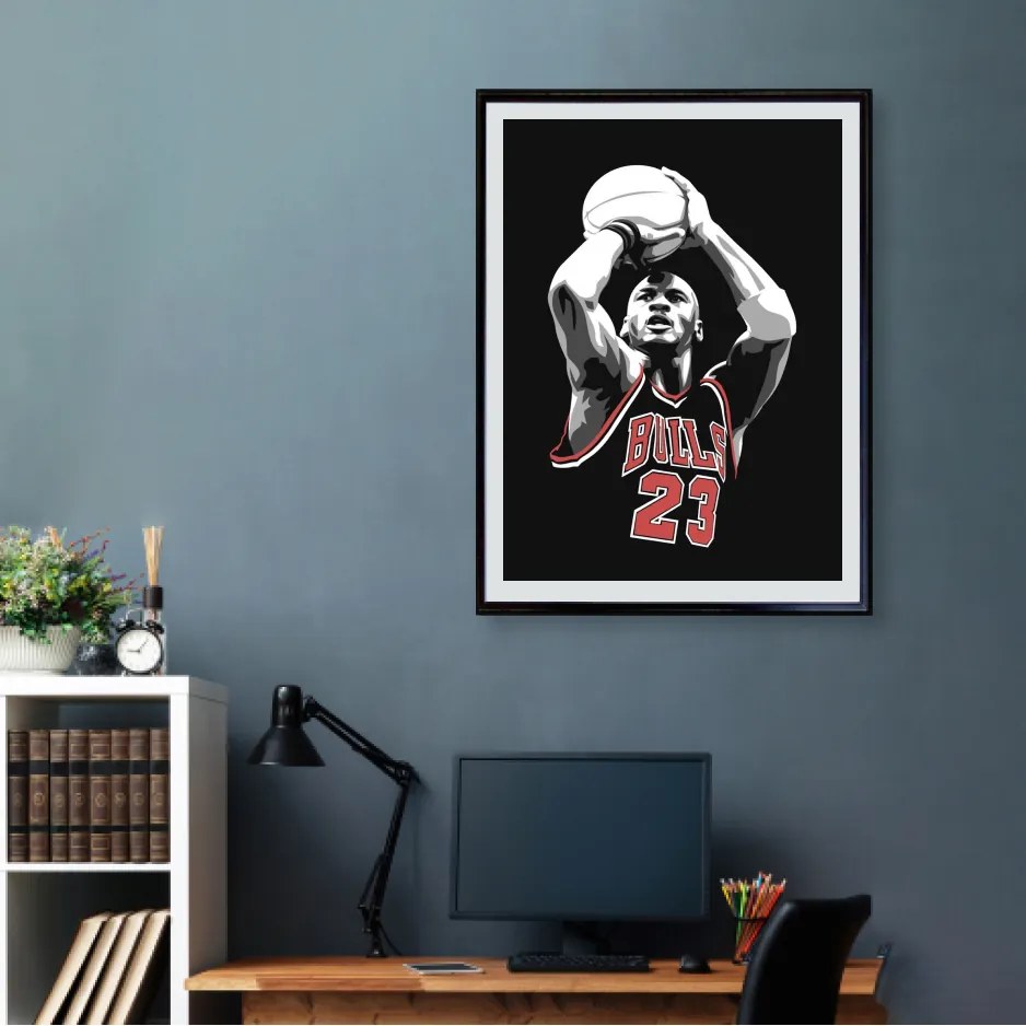 Πόστερ &amp; Κάδρο Jordan - Bulls KDS018B 30x40cm Εκτύπωση Πόστερ (χωρίς κάδρο)