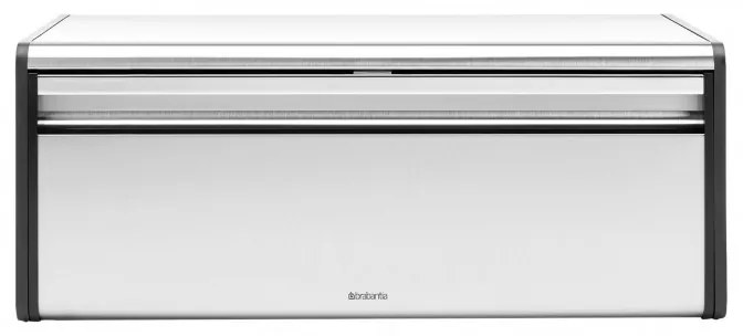 Κουτί για ψωμί Brabantia Fall Front 107852, 18 l, 46,5x25 cm, Επιτοίχια, Χωρίς δακτυλικά αποτυπώματα, Inox/Matt