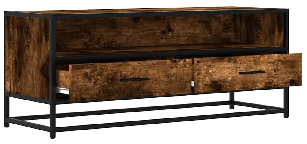 ντουλάπι τηλεόρασης vidaXL Καπνιστή δρυς 100x34,5x40 cm