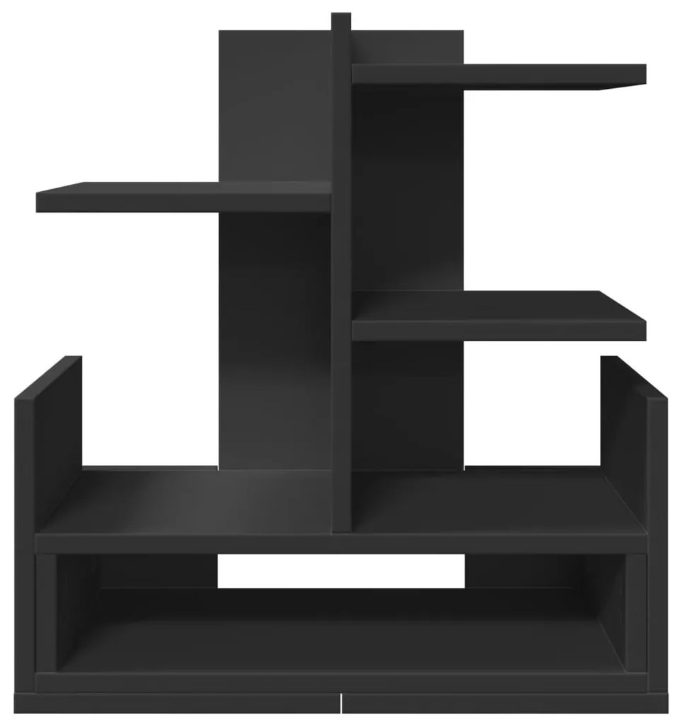 vidaXL Έπιπλο Οργάνωσης Γραφείου Μαύρο 49x20x52,5εκ Επεξεργασμένο Ξύλο