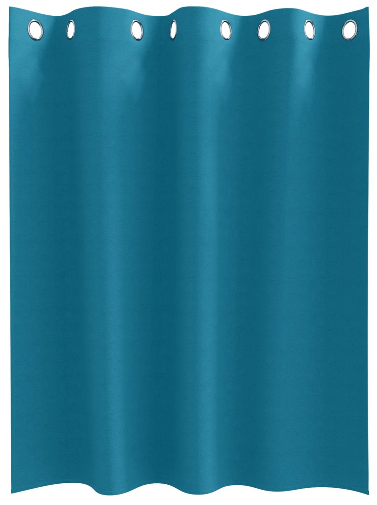 vidaXL Κουρτίνες με κουρτίνες 2 pcs Τιρκουάζ 140 x 140 cm Πολυεστέρας