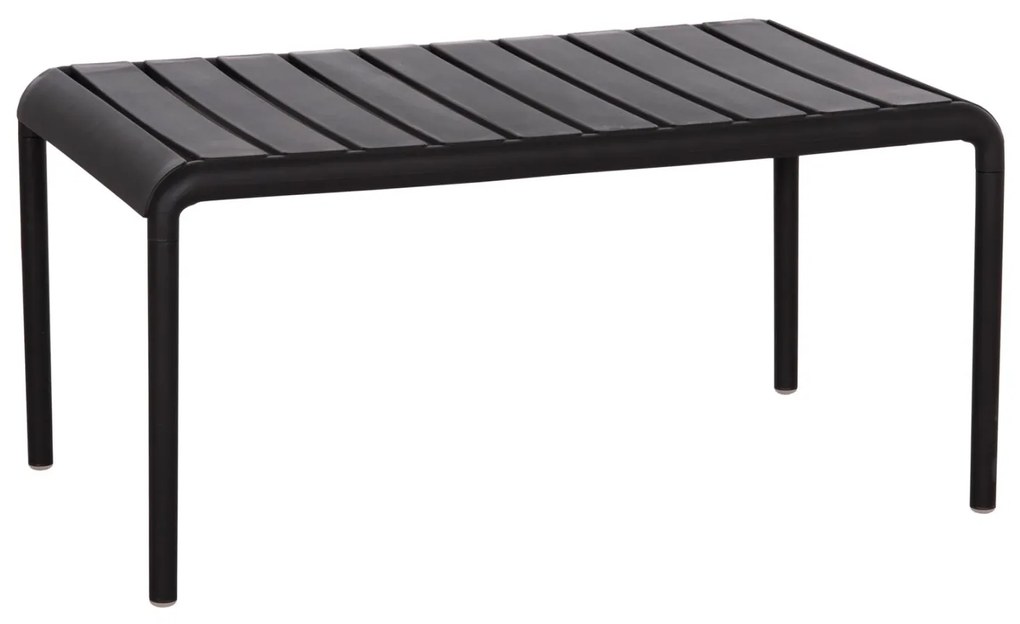 Τραπέζι κήπου KORVER C6334.02 Χαμηλό Πολυπροπυλενίου Μαύρο 100x60x46Υ εκ. 100x60x46 εκ.
