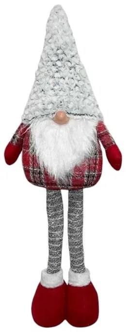 Χριστουγεννιάτικη λούτρινη κούκλα με πτυσσόμενα πόδια - 60-85cm - 212146-212146