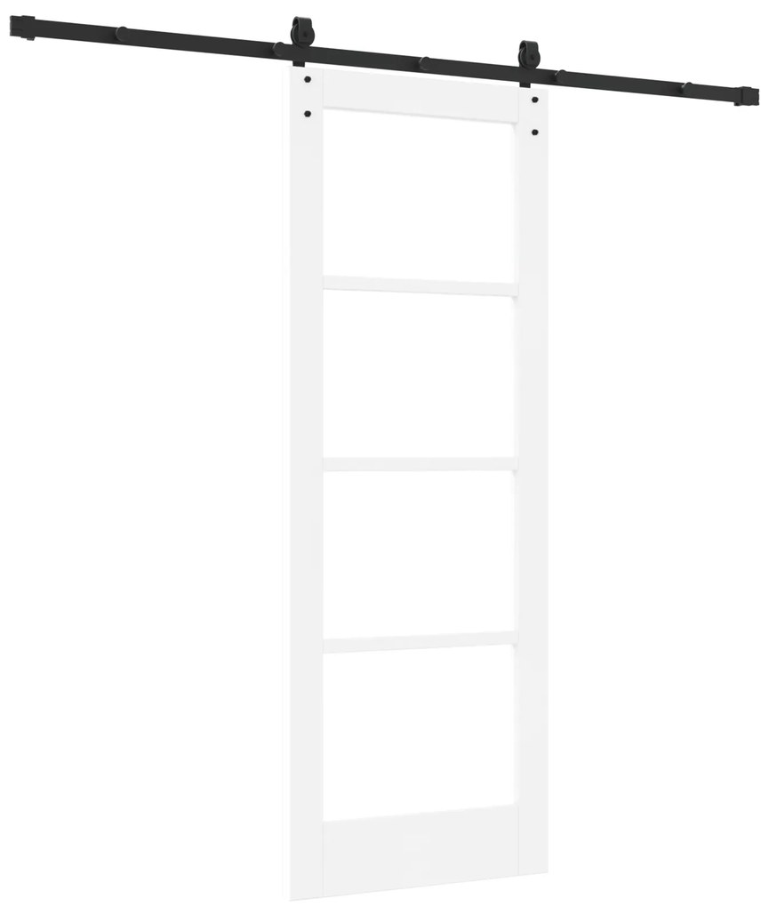 vidaXL Συρόμενη Πόρτα με Σετ Υλικών 'ORKDAL' Λευκή 73.5x198.5 εκ.