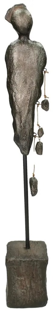 Διακοσμητικό ArteLibre Φιγούρα Μαύρο Polyresin 7.5x7.5x46.5cm-05152148