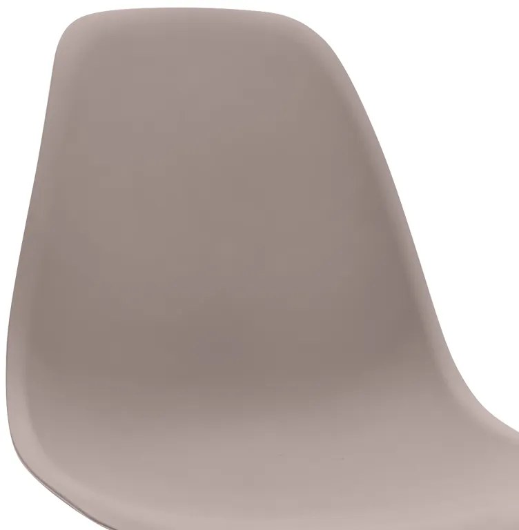 Καρέκλα τραπεζαρίας Nova Megapap PP cappuccino - ξύλινο φυσικό πόδι 46x51x80εκ.