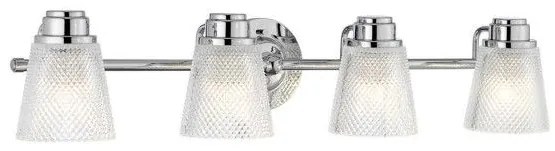 Απλίκα Φωτιστικό Μπάνιου 4xG9 Χρώμιο Hudson QN-HUDSON4-BATH Quintiesse Elstead Lighting QN-HUDSON4-BATH Χρώμιο