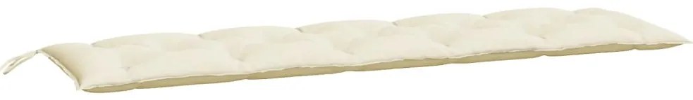 vidaXL Μαξιλάρι Πάγκου Κήπου Κρεμ 180x50x7 εκ. Ύφασμα Oxford