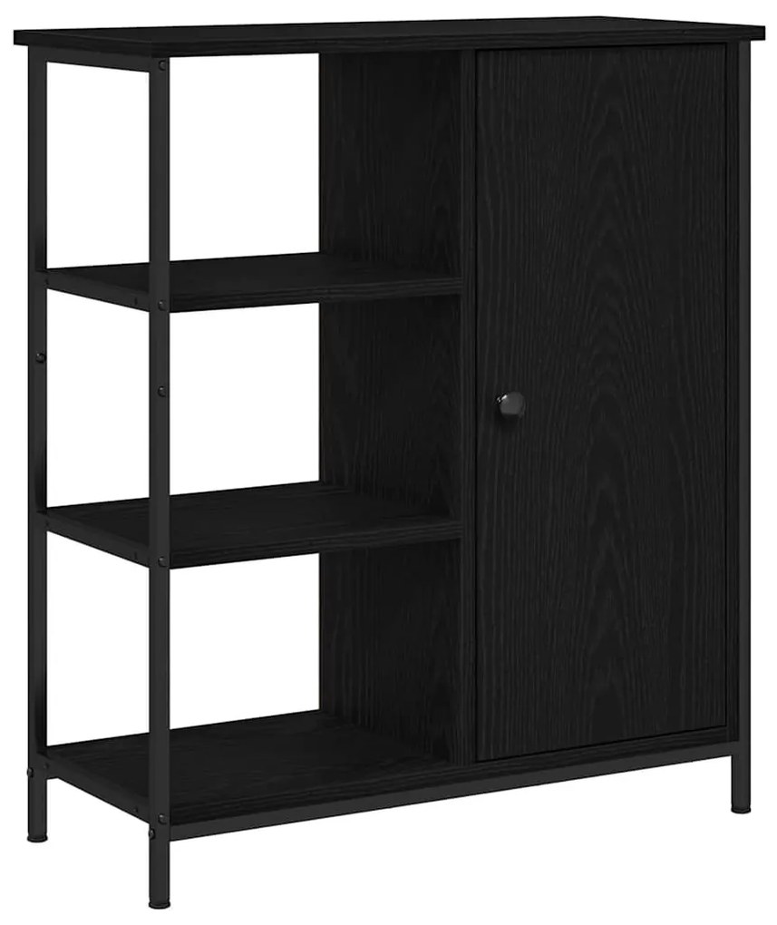 vidaXL Πλαϊνό γραφείο Μαύρη δρυς 70 x 30 x 80 εκ. Επεξεργασμένο ξύλο