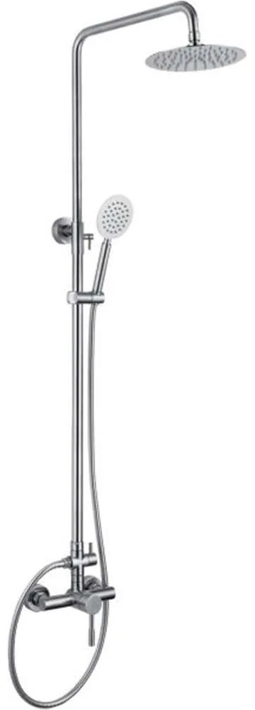 Μπαταρία Μπάνιου Με Στήλη Satina 20-3190 Ss304 Πλήρης Satin Gloria Metal