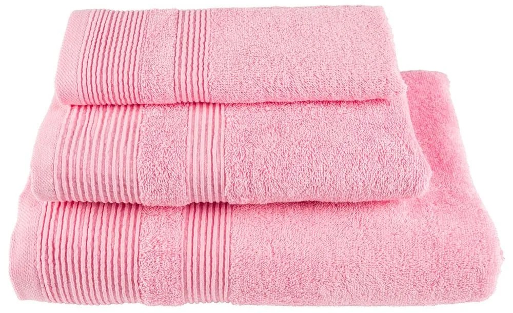 Πετσέτες Σετ 3τμχ 915-944-974 Pink Astron Σετ Πετσέτες 100% Cotton