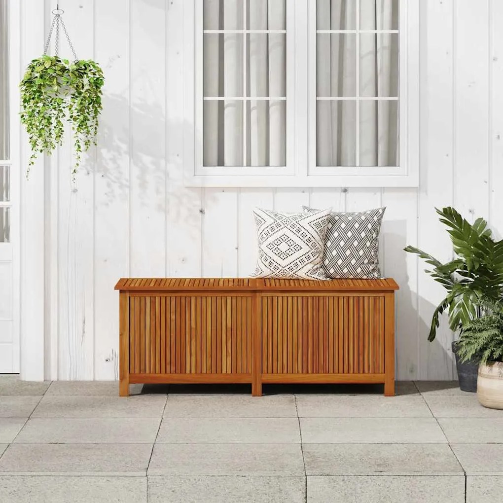 vidaXL Μπαούλο Αποθήκευσης Κήπου 150x50x58 εκ. από Μασίφ Ξύλο Ακακίας
