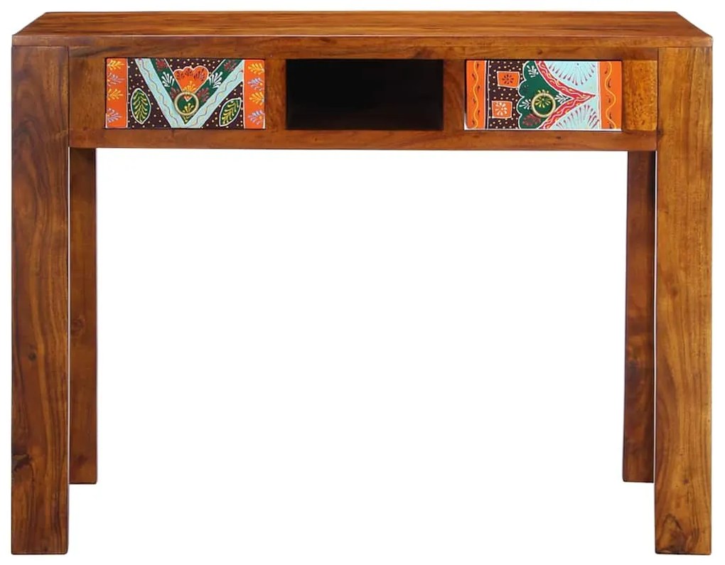 vidaXL Γραφείο με συρτάρι Καφέ 100 x 50 x 75 cm Μασίφ ξύλο ακακίας